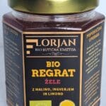 BIO regrat žele z malino, ingverjem in limono